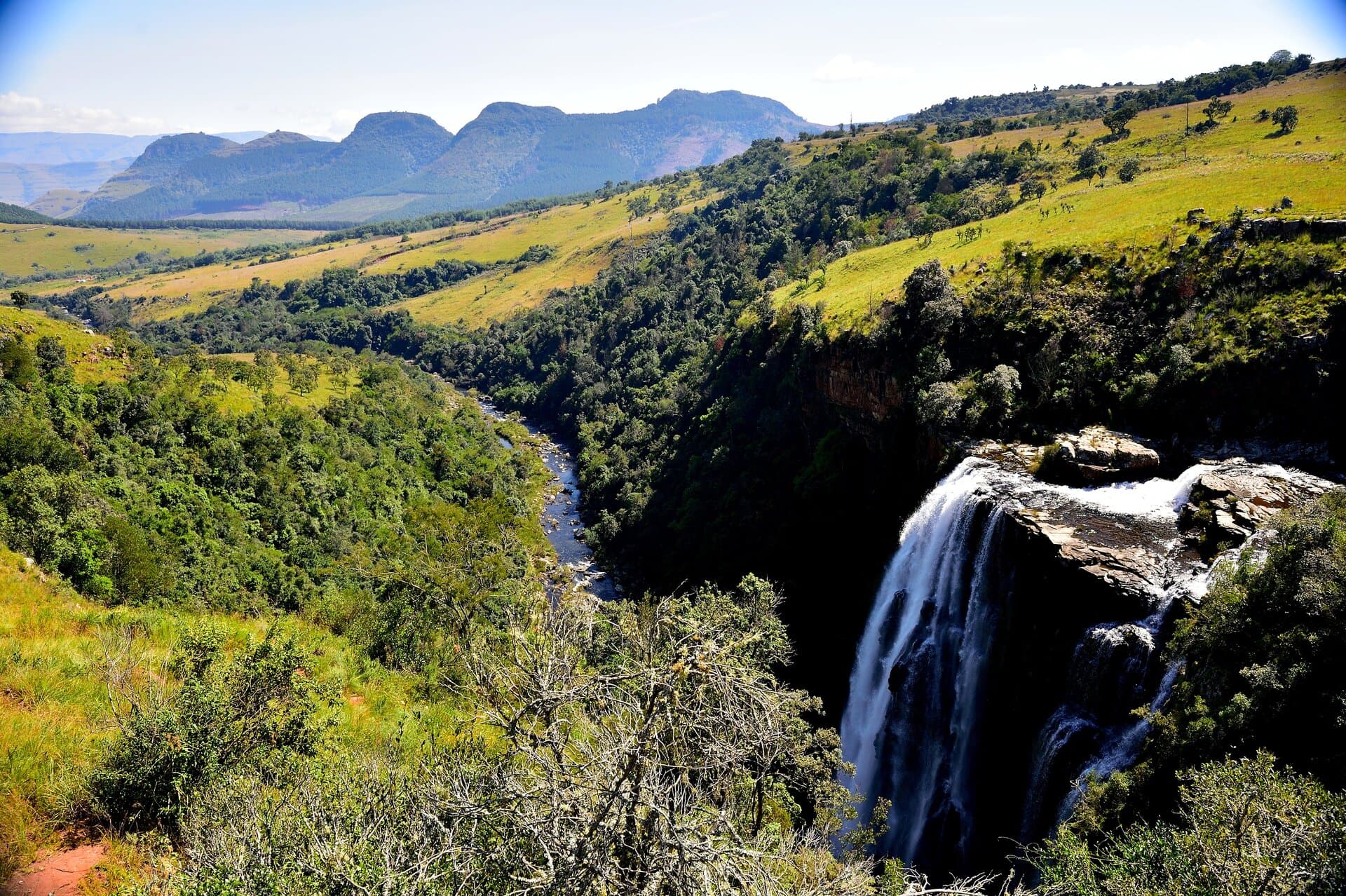 Lisbon Falls cascading down the Mpumalanga escarpment
