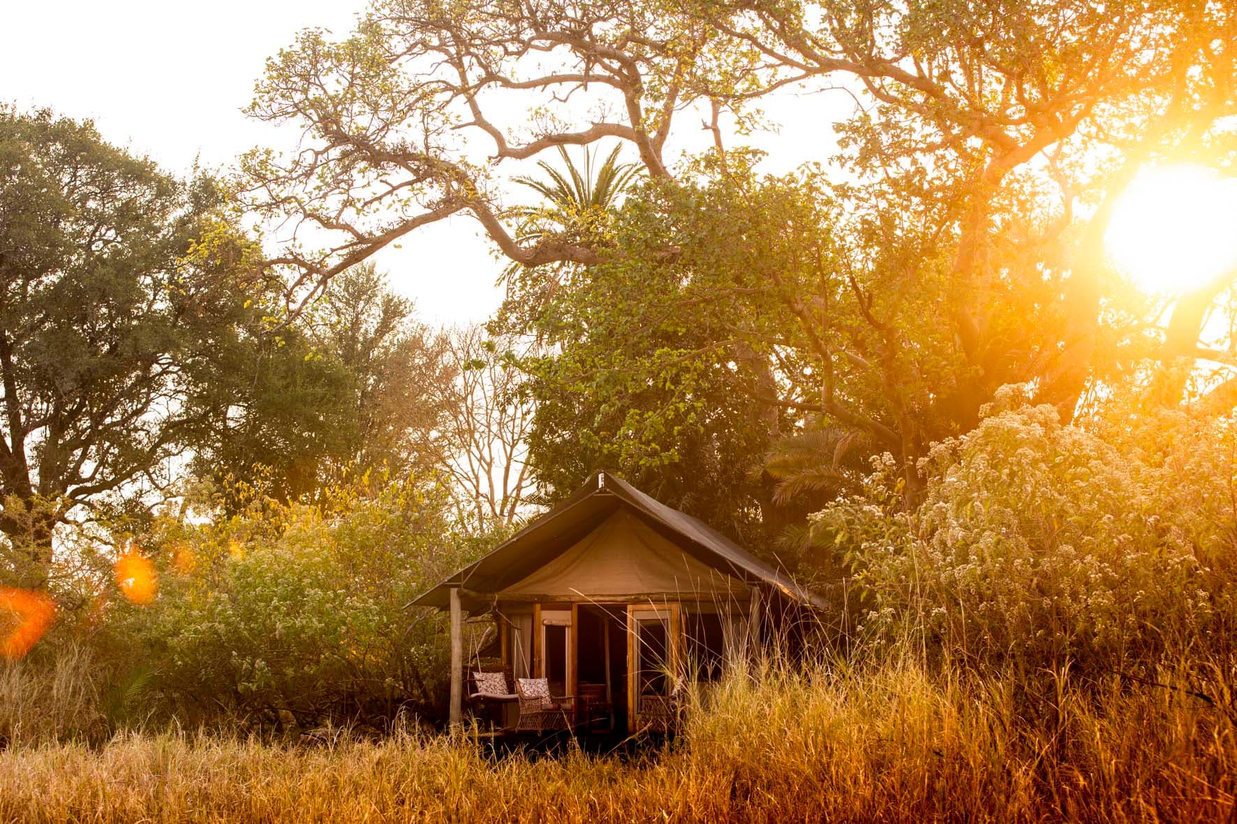 Busanga Bush Camp tented suite, Kafue