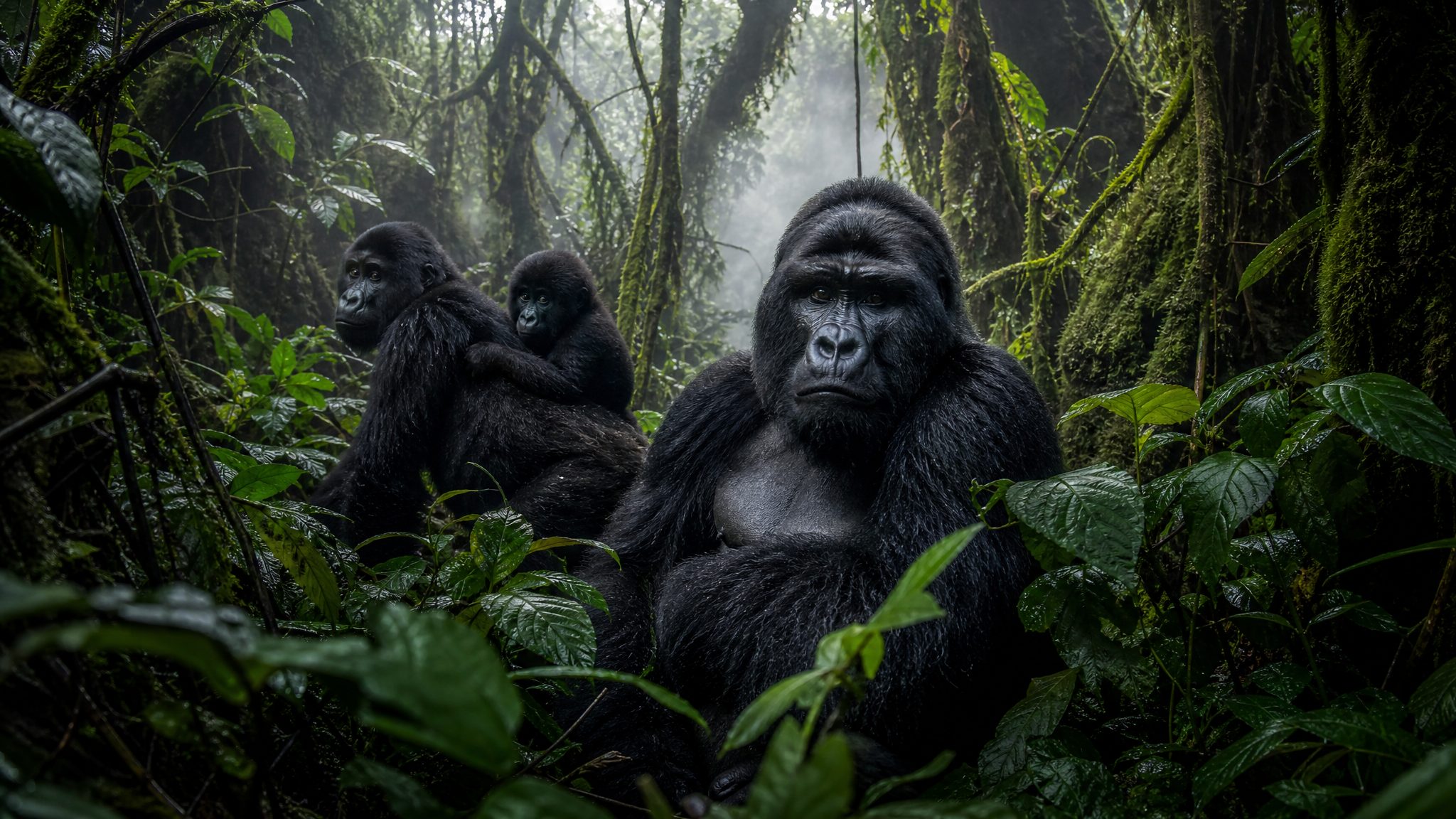 Bwindi Impenetrable Forest, Uganda — misty rainforest home of the mountain gorilla
