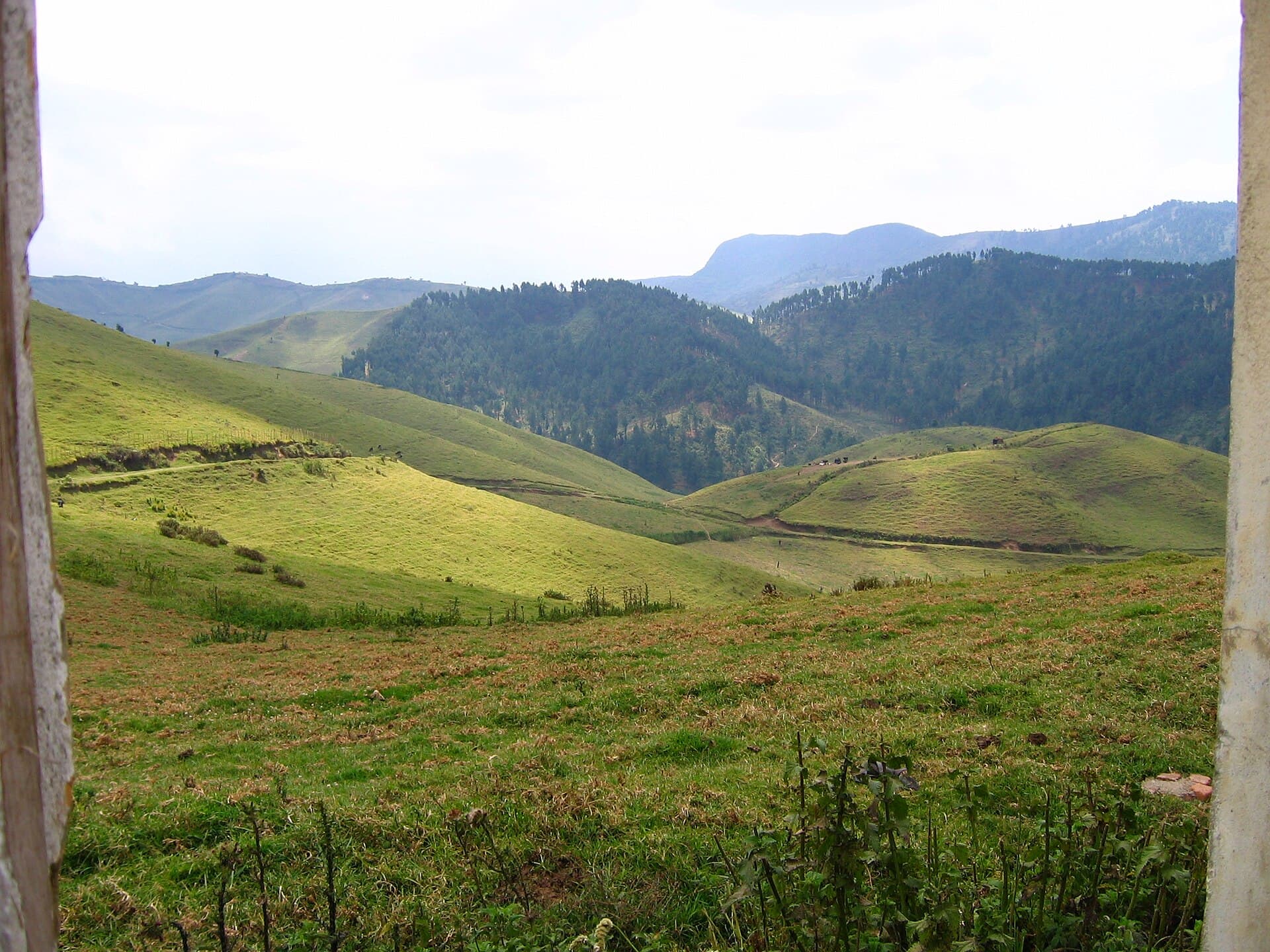 Ridge-top views over Gishwati-Mukura, Rwanda