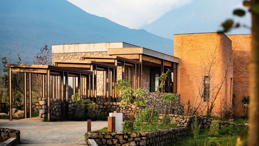 Ultimate Gorilla Encounter — Volcano-view luxury lodge