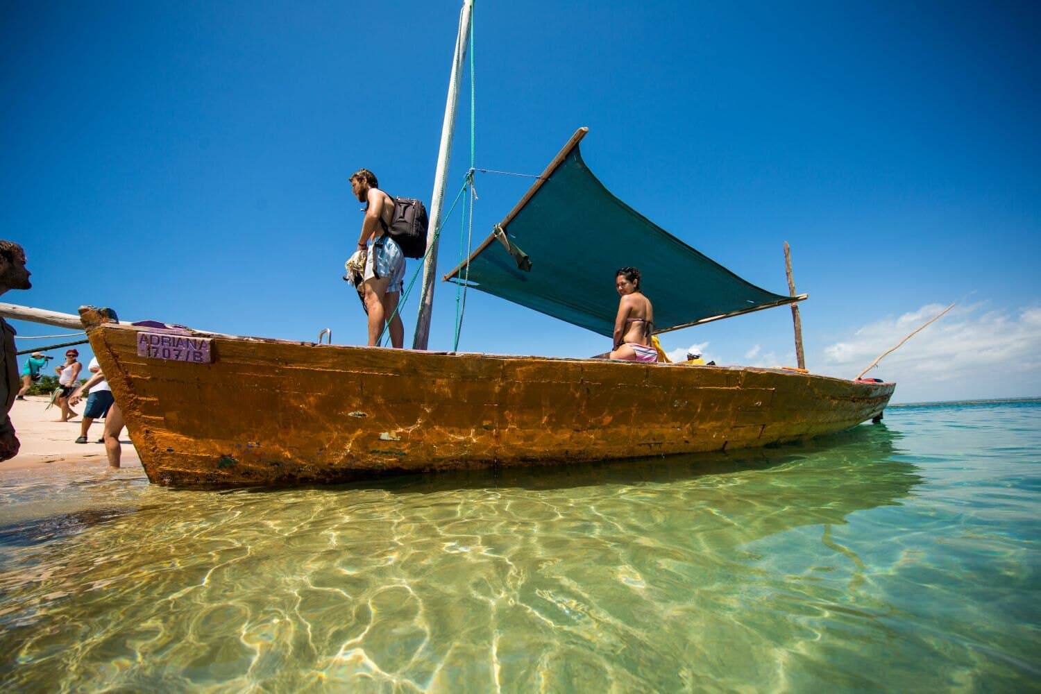 Dhow sailing in the Bazaruto Archipelago, Mozambique