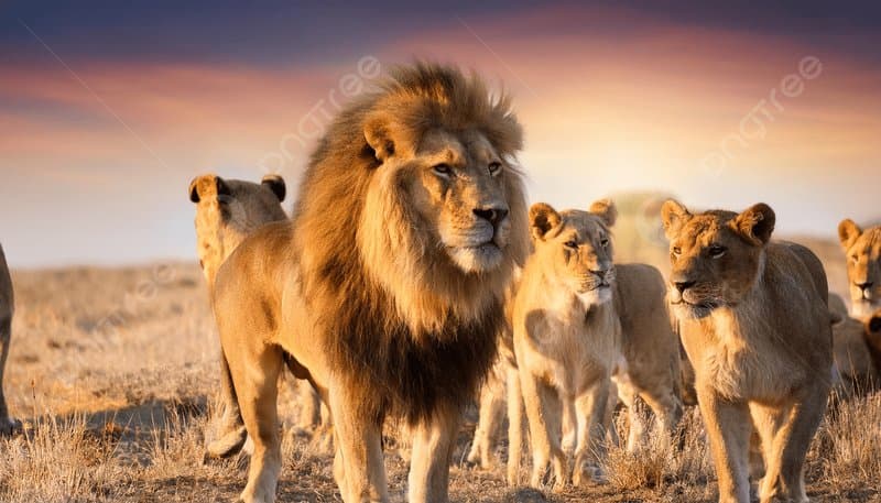 Lions on honeymoon safari game drive