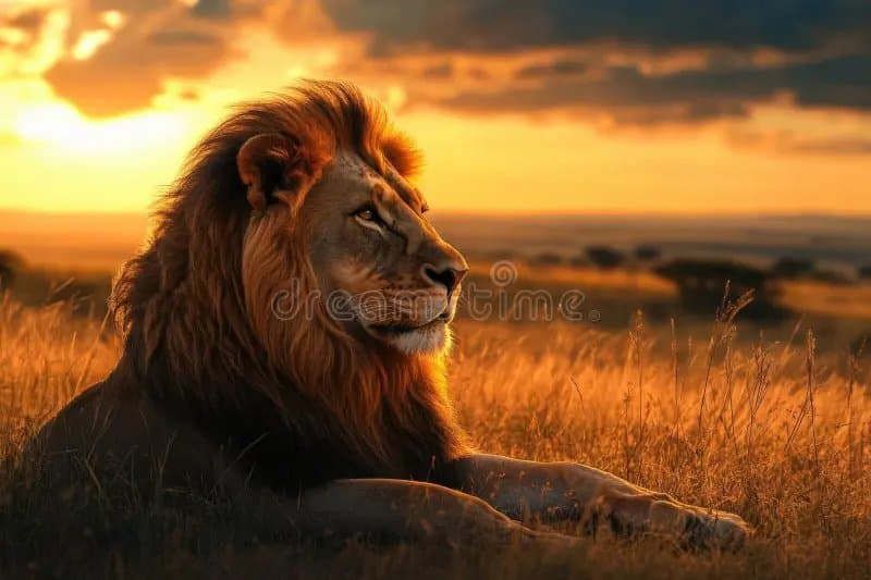 Lions in the Sabi Sand at first light