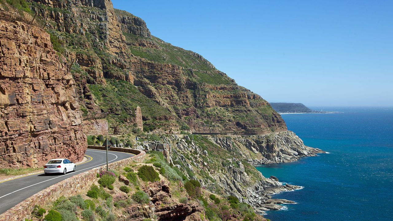 Chapman's Peak Drive coastal road with ocean views Cape Peninsula tour