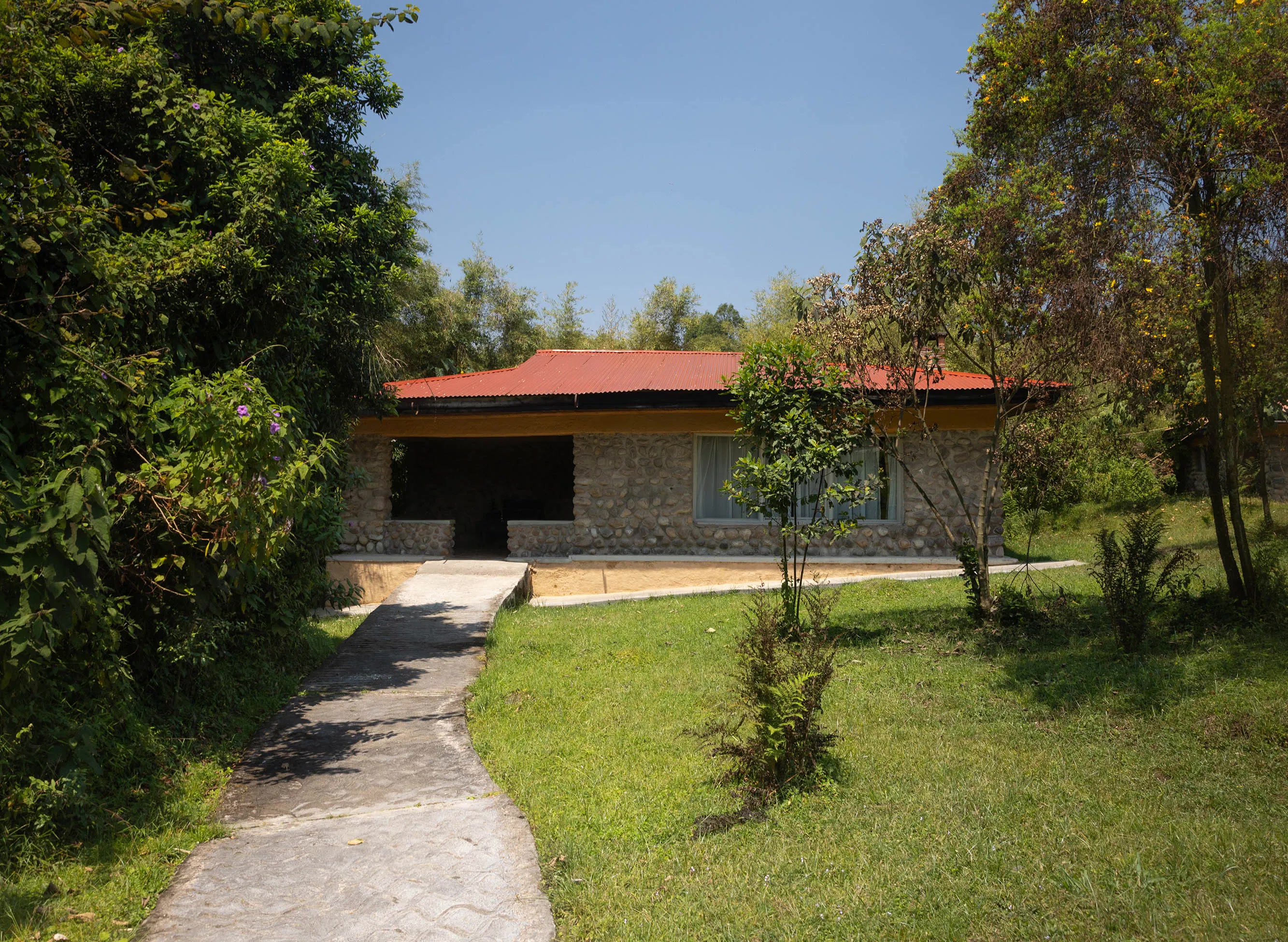 Stone cottage at Mountain Gorilla View Lodge