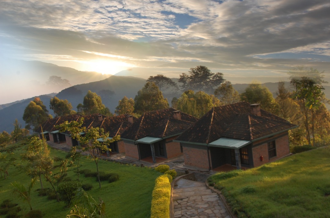 Red-brick cottage at Nyungwe Top View Hill Hotel