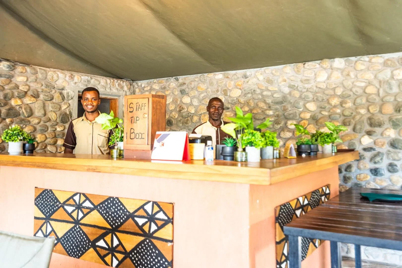 Bush Lodge deck overlooking Queen Elizabeth National Park
