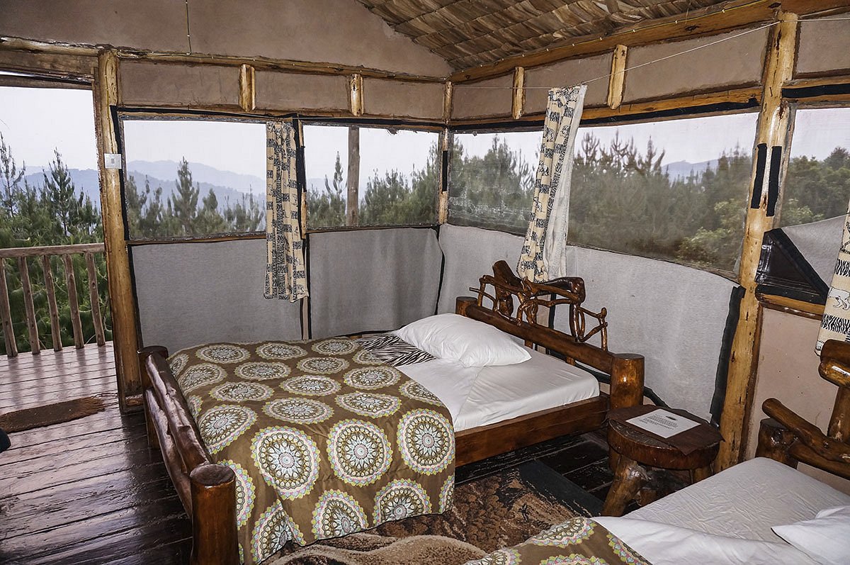 Guest room at Gorilla Mist Camp in the Ruhija sector