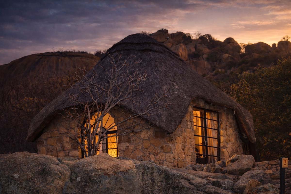 The pool and granite setting of Matobo Hills Lodge