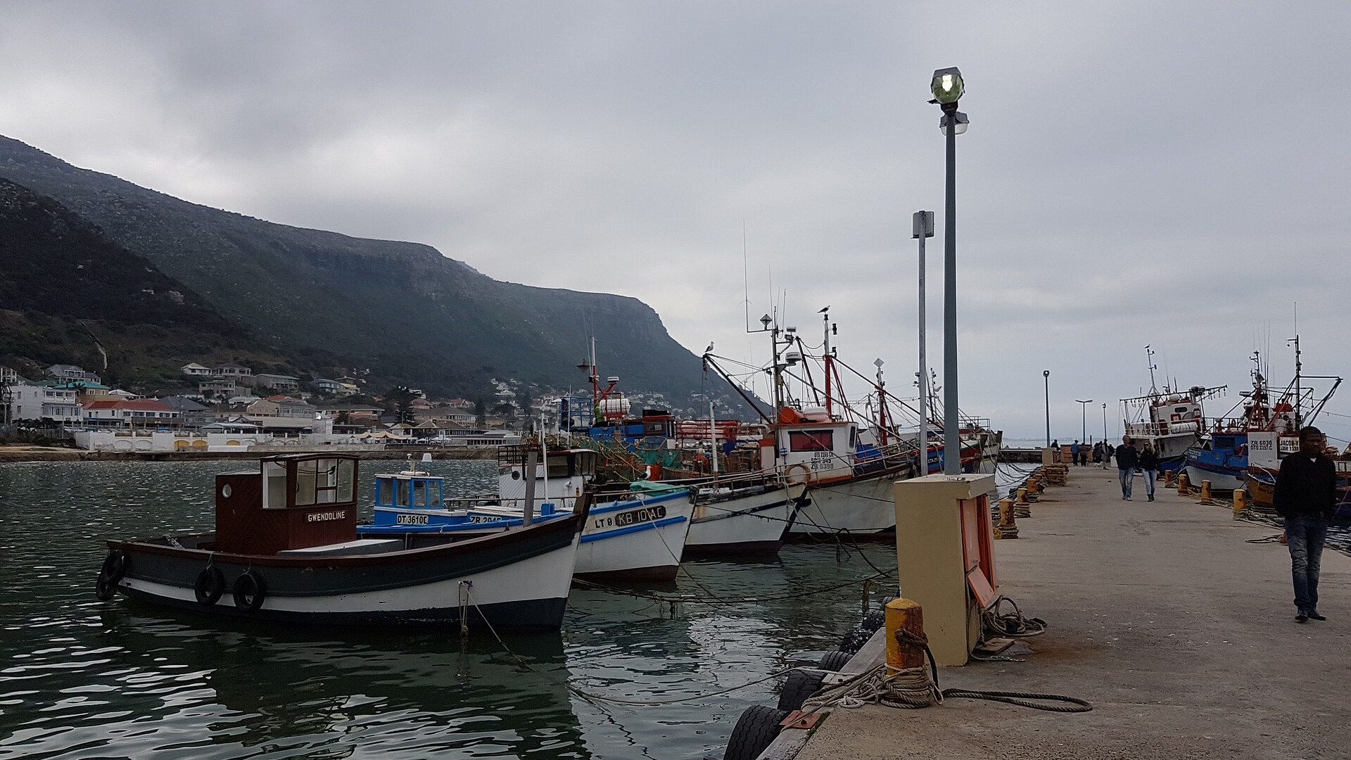 Colourful harbour and cafés at Kalk Bay on the False Bay coast