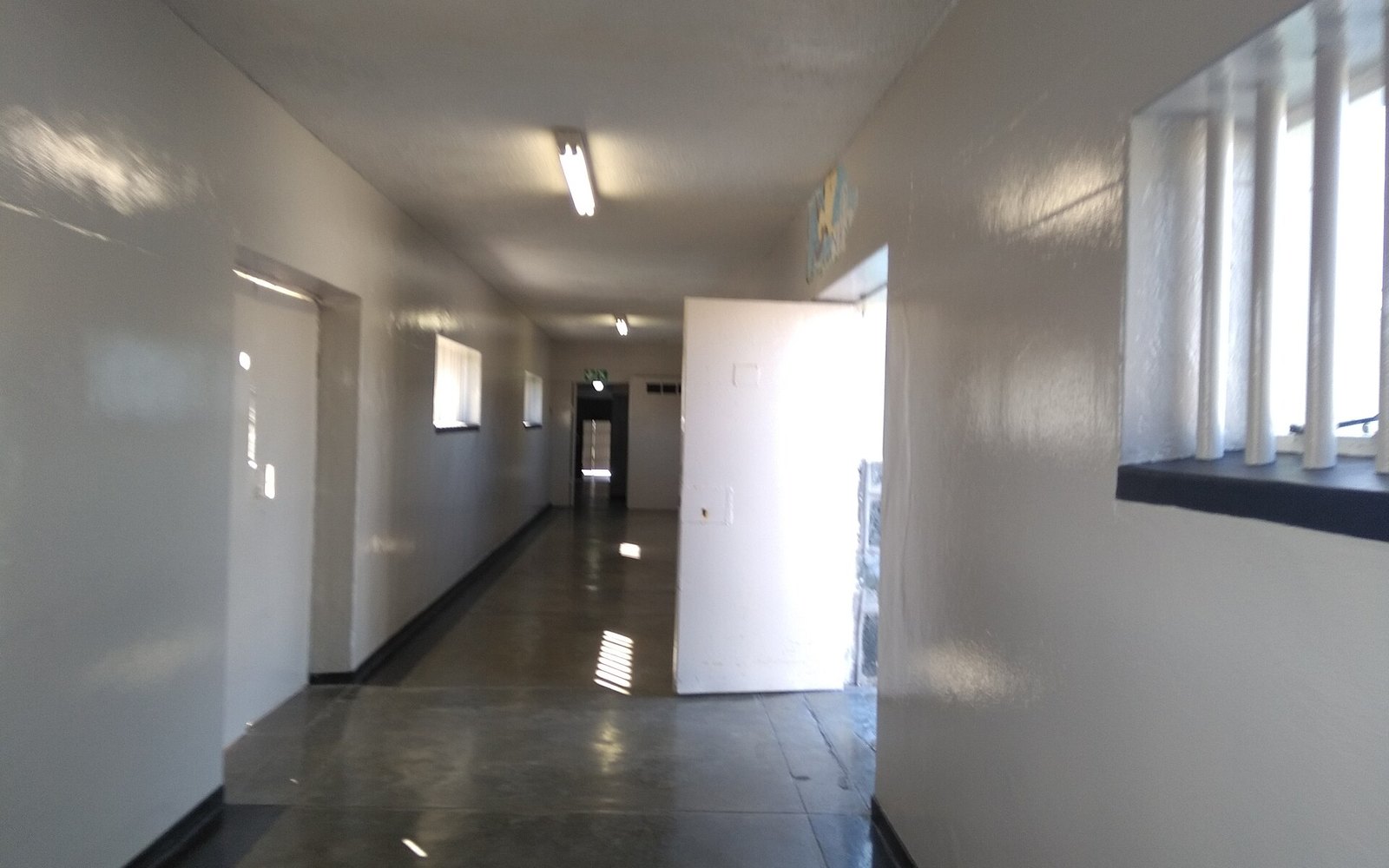 Inside the maximum-security prison on Robben Island where Nelson Mandela was held