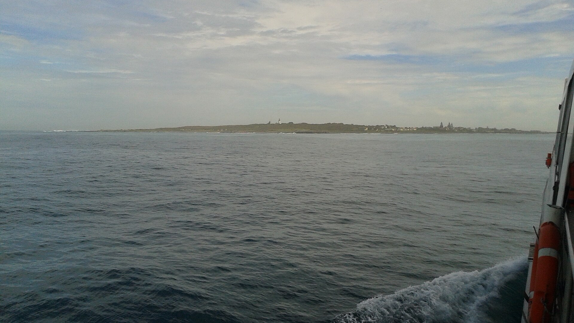 Robben Island viewed from the ferry, a key Cape Town history tour