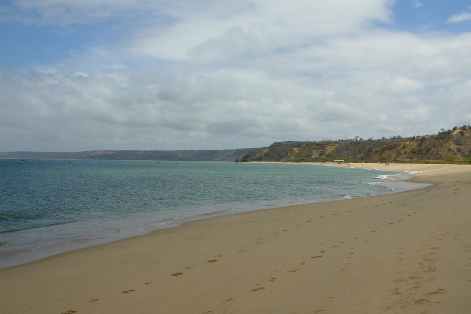 Golden sand beach at Cabo Ledo on the Angolan coast