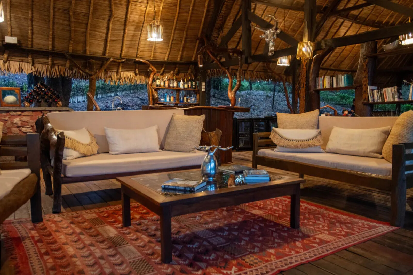 Mandrare River Camp's tented suites nestled in the ancient tamarind grove, southern Madagascar