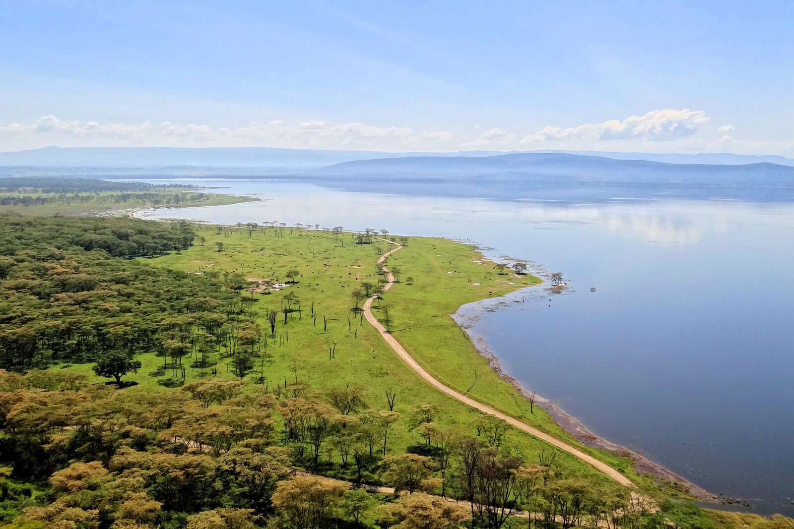 Great Rift Valley lake near Nakuru on an affordable Kenya safari