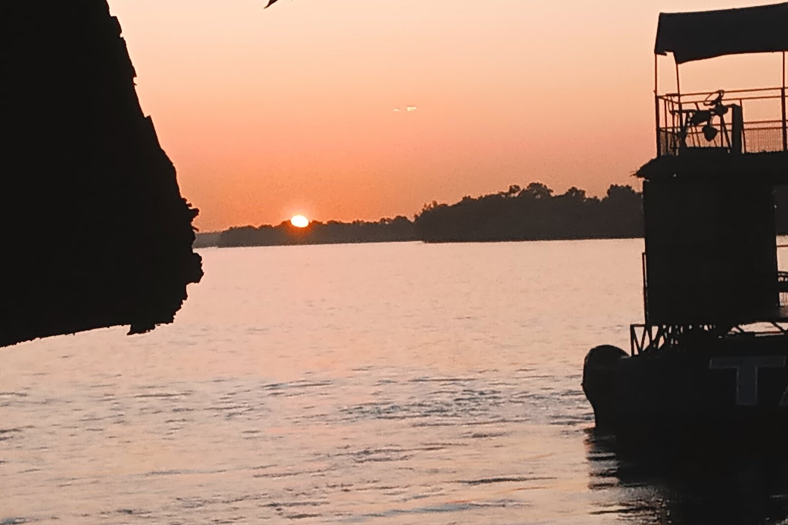 Sunset on the banks of the Zambezi