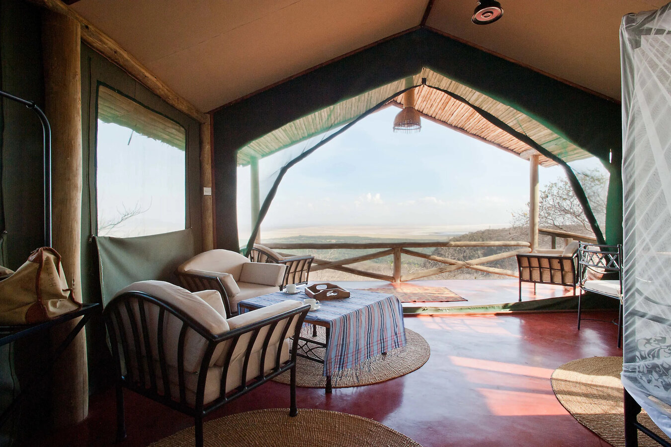 Kirurumu Manyara Lodge tented suites among indigenous forest