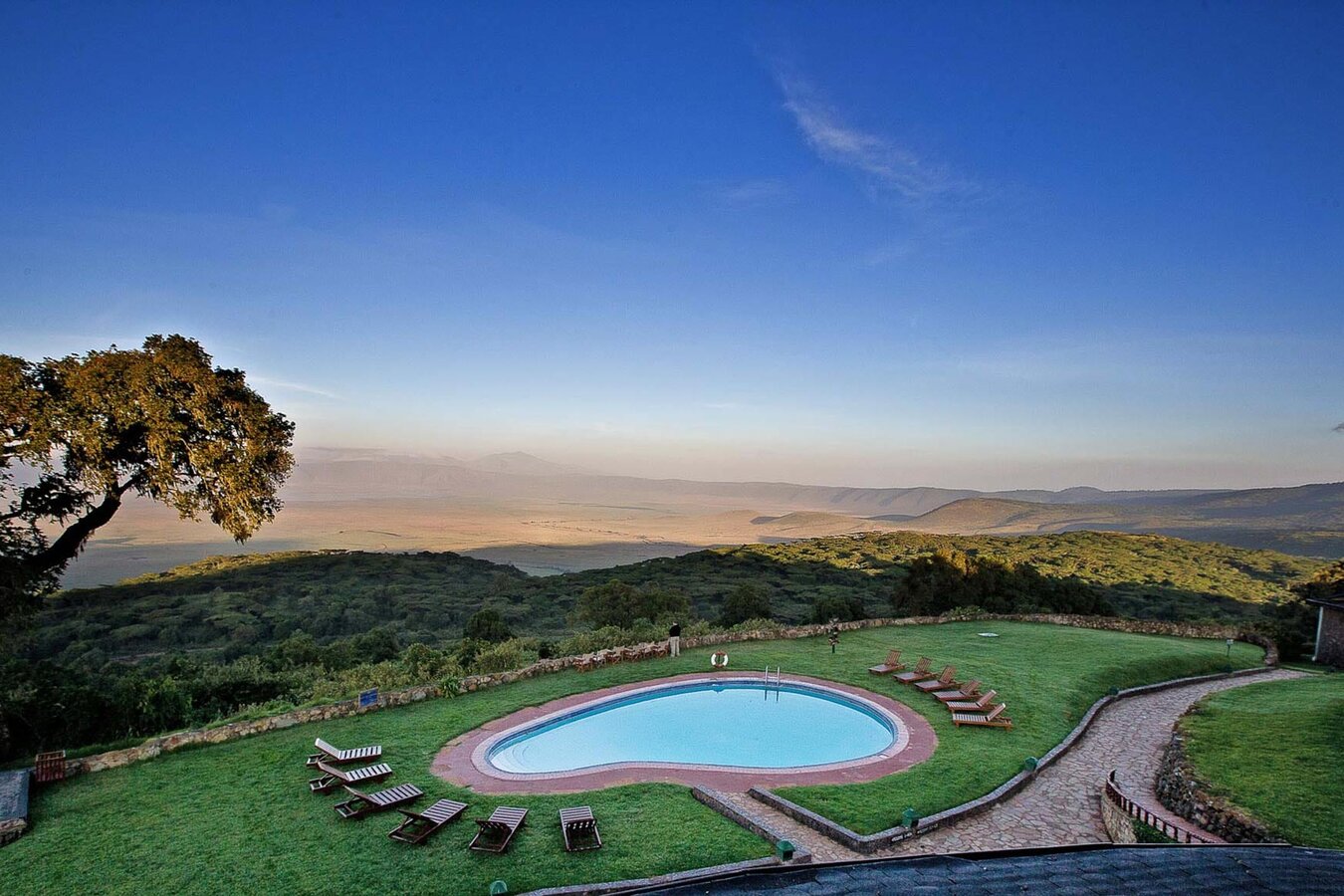 Ngorongoro Sopa Lodge comfortable room with warm crater-rim decor