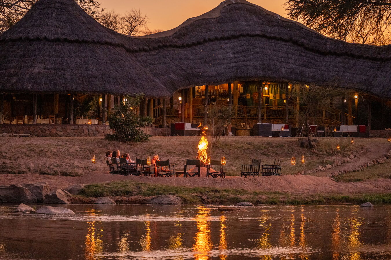 Ruaha River Lodge comfortable banda interior with river views