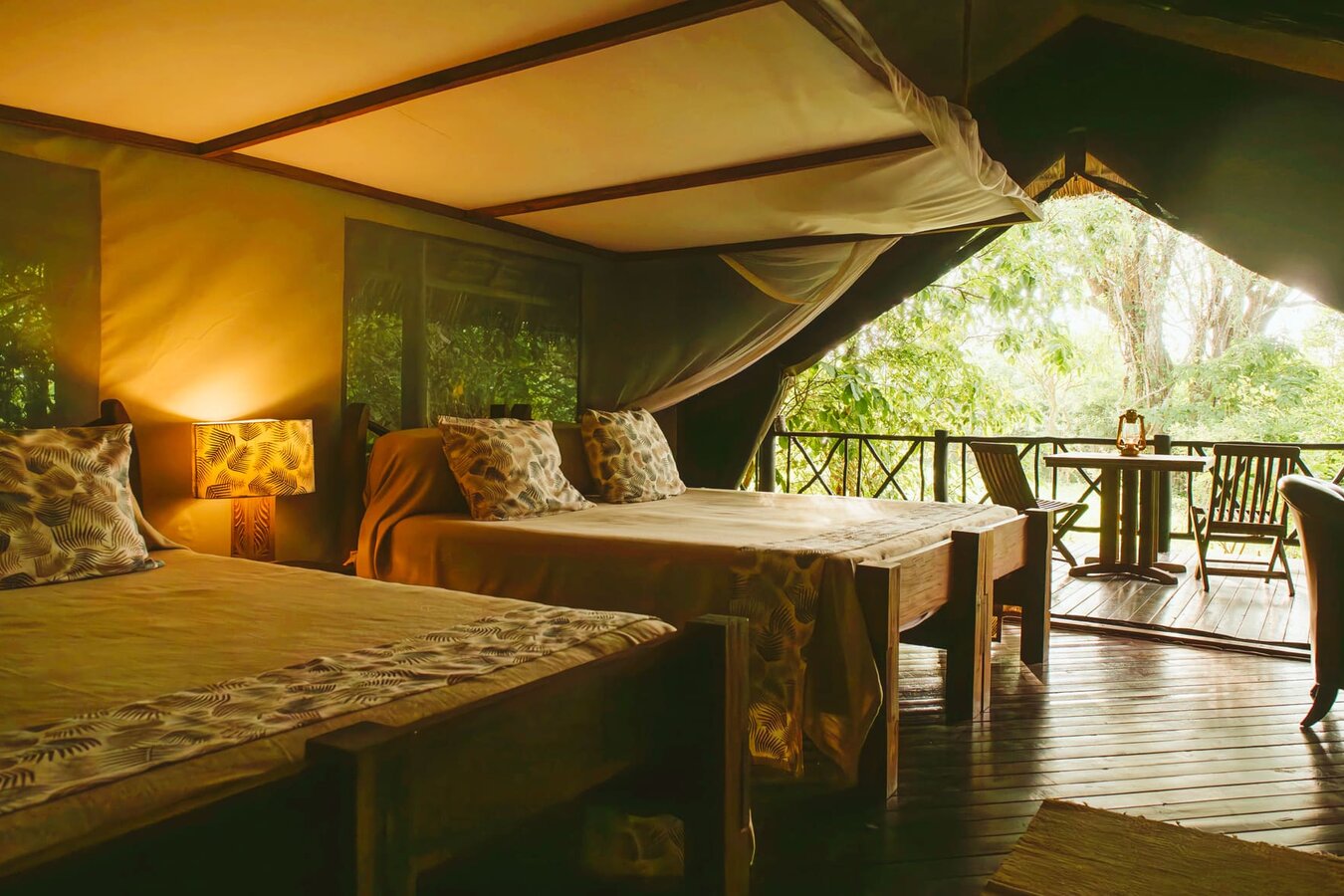 Rufiji River Camp tented accommodation overlooking the Rufiji in Nyerere