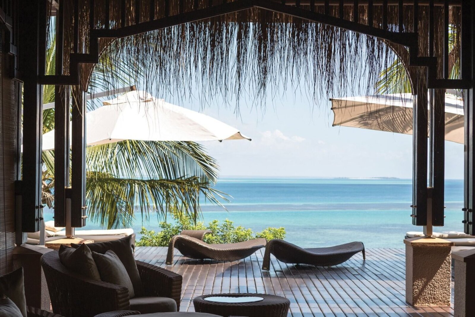 A barefoot-luxury island lodge on a turquoise Mozambique lagoon