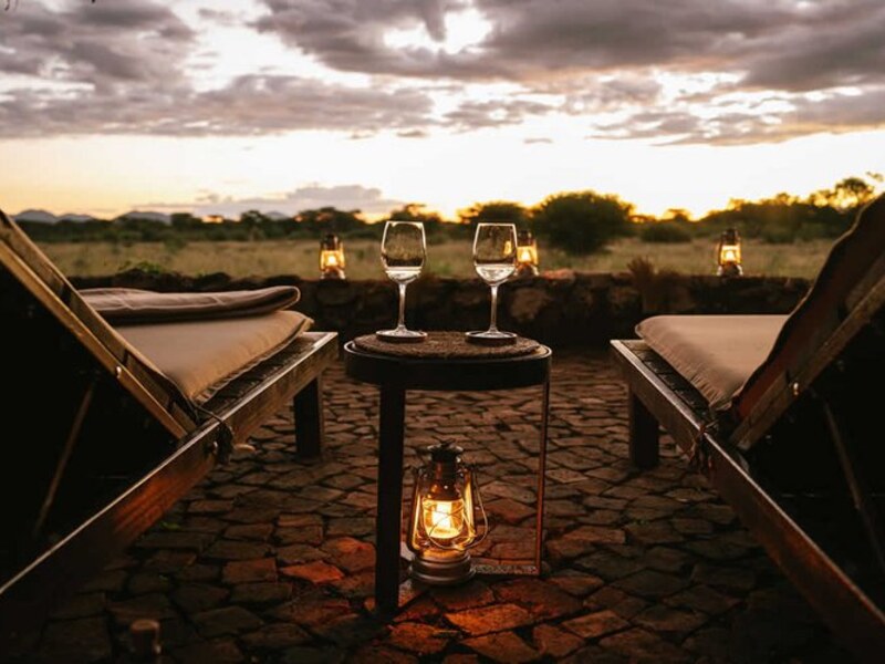 Kudu and antelope on the Kambaku Safari Lodge private game reserve