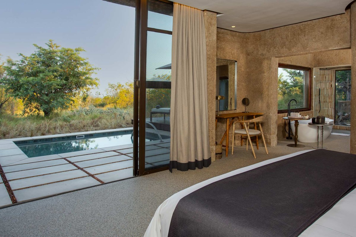 Sabi Sabi Earth Lodge sculptural suite with private plunge pool
