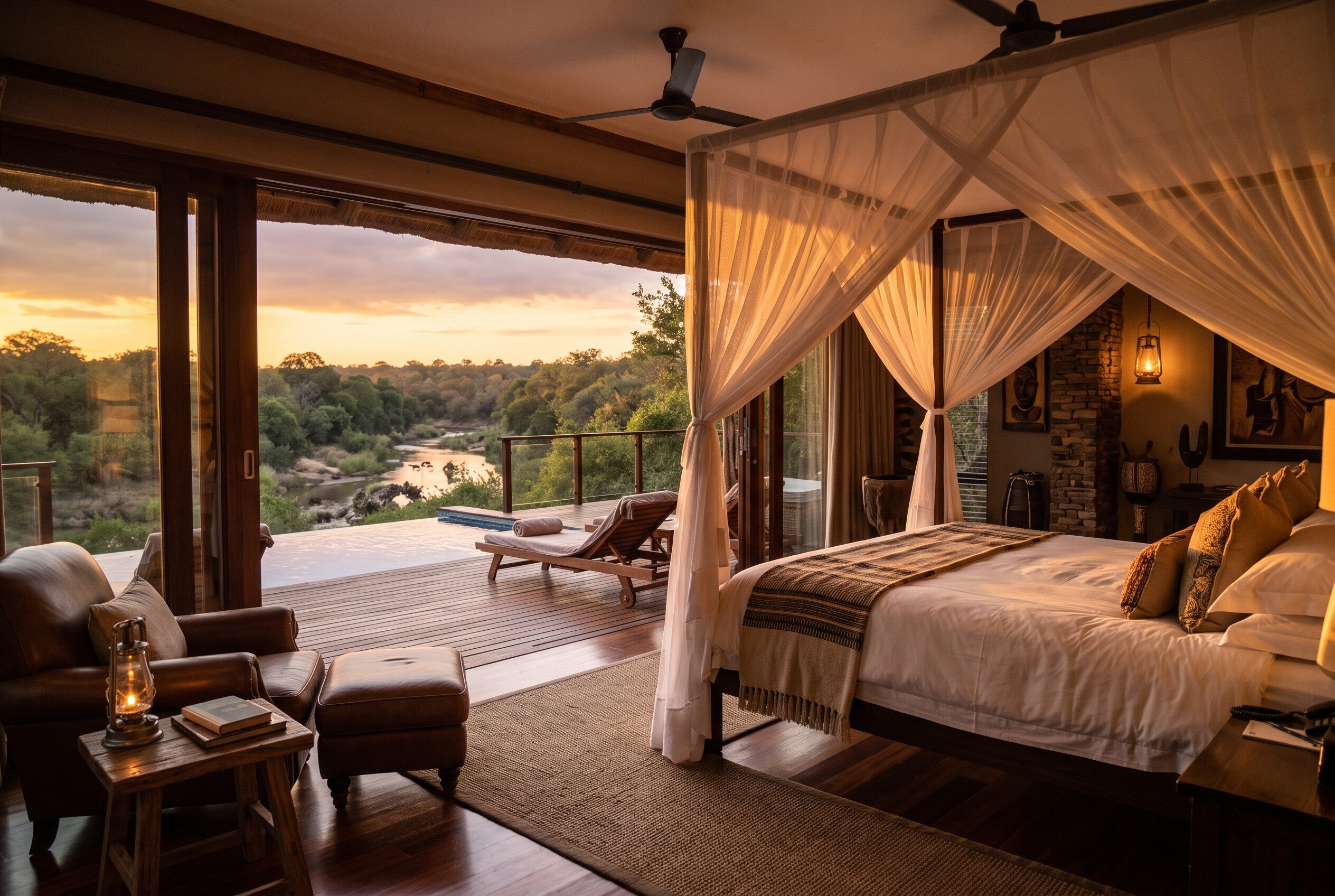 Dulini Lodge riverside suite with plunge pool in Sabi Sand