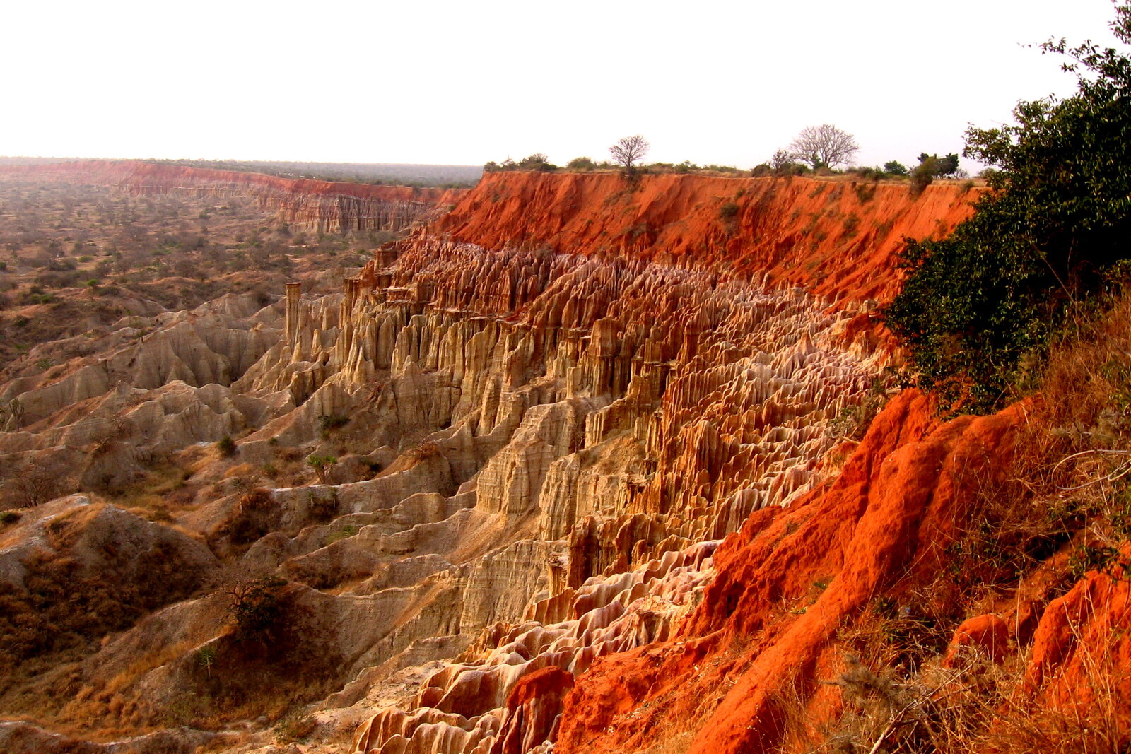 The eroded moon landscape of Miradouro da Lua south of Luanda, Angola — the dry season, May to October, is the best time to visit