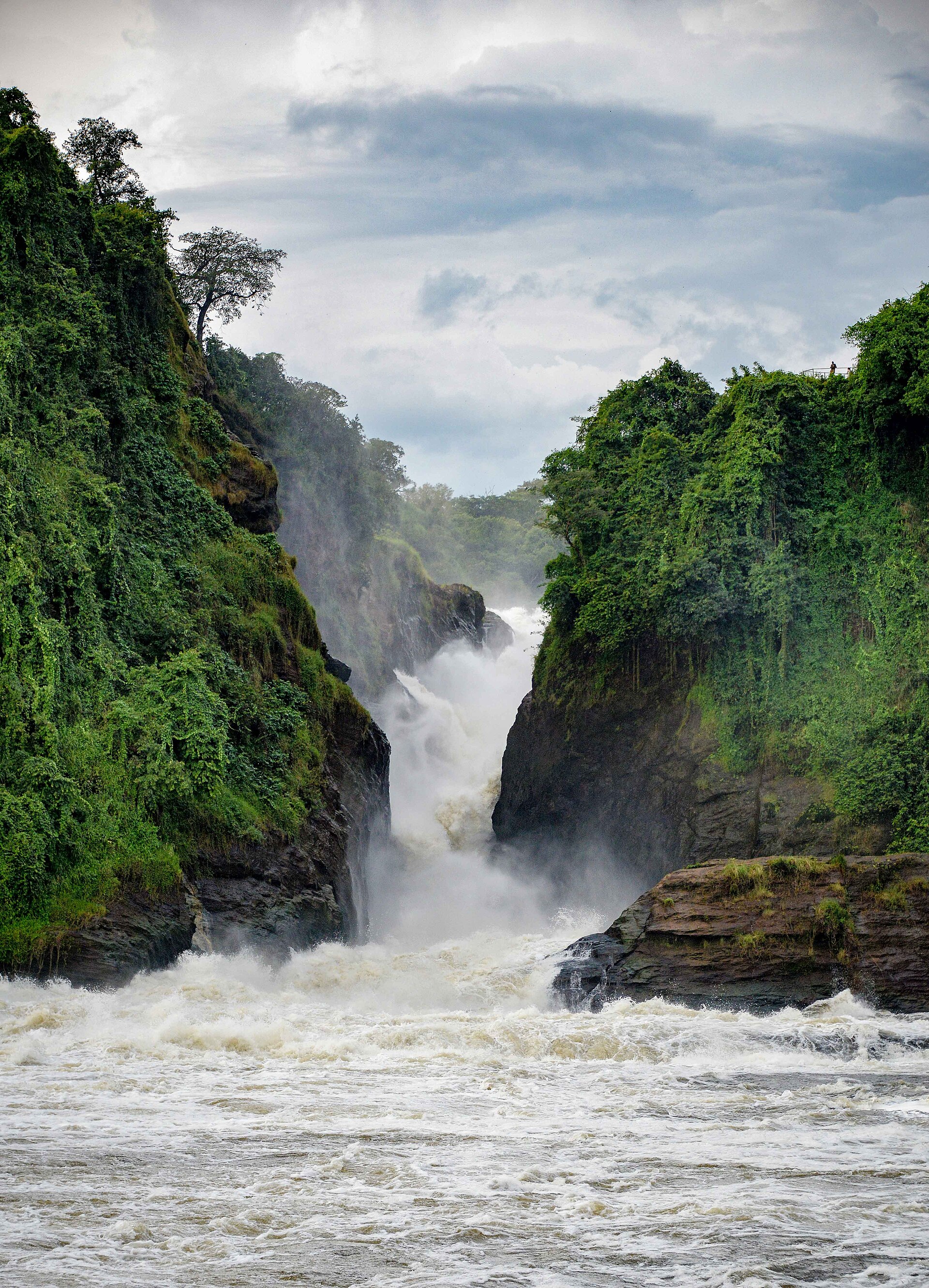 Murchison Falls on the Victoria Nile in northern Uganda — game viewing peaks in the dry season