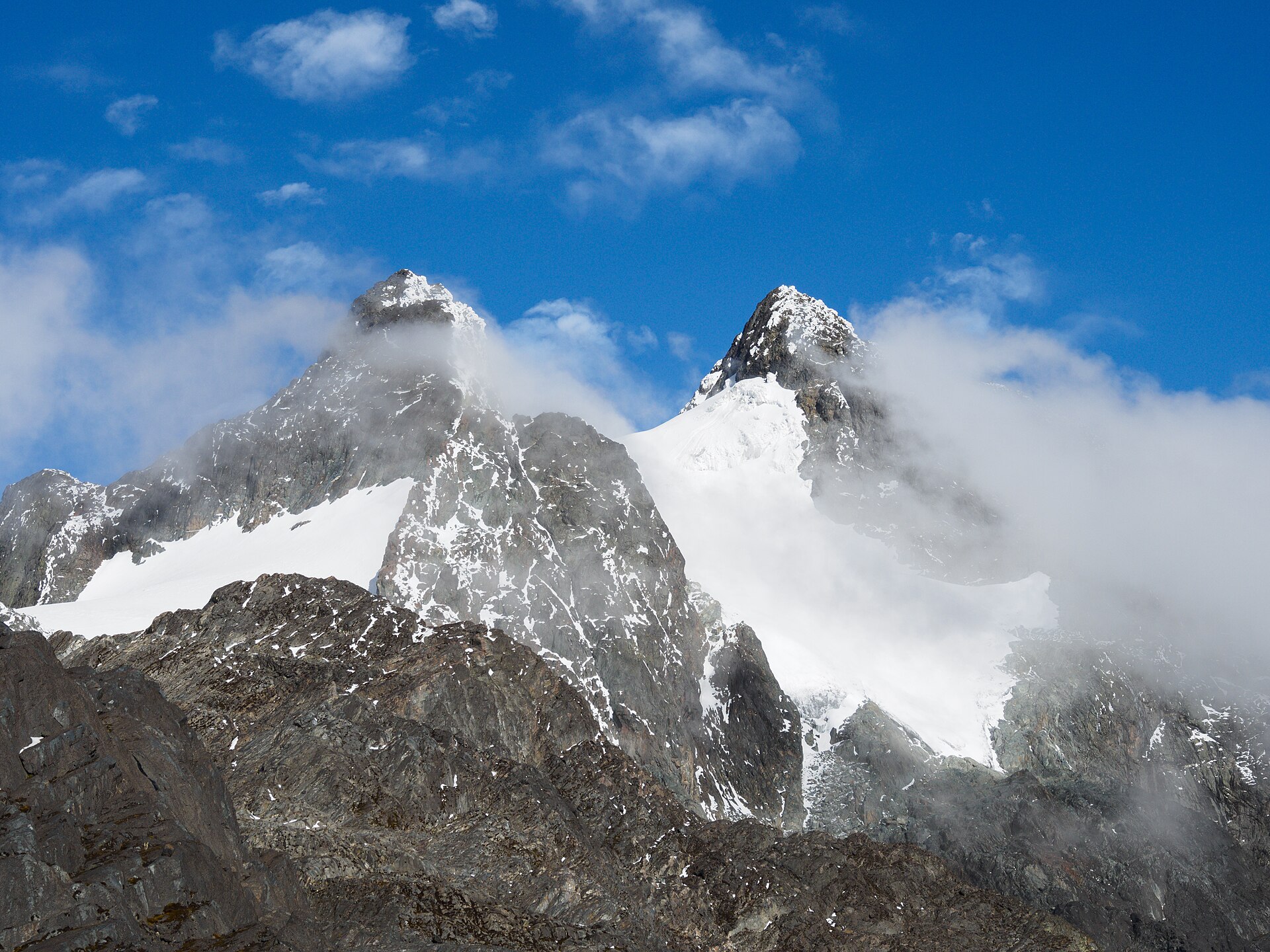 Margherita Peak and Alexandra Peak in the Rwenzori Mountains, Uganda — best trekked in the dry seasons