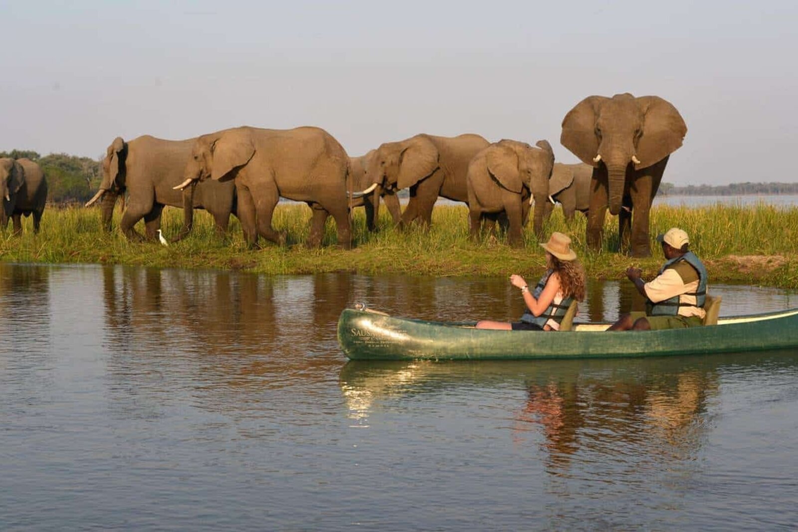 Canoe safari on the Lower Zambezi River