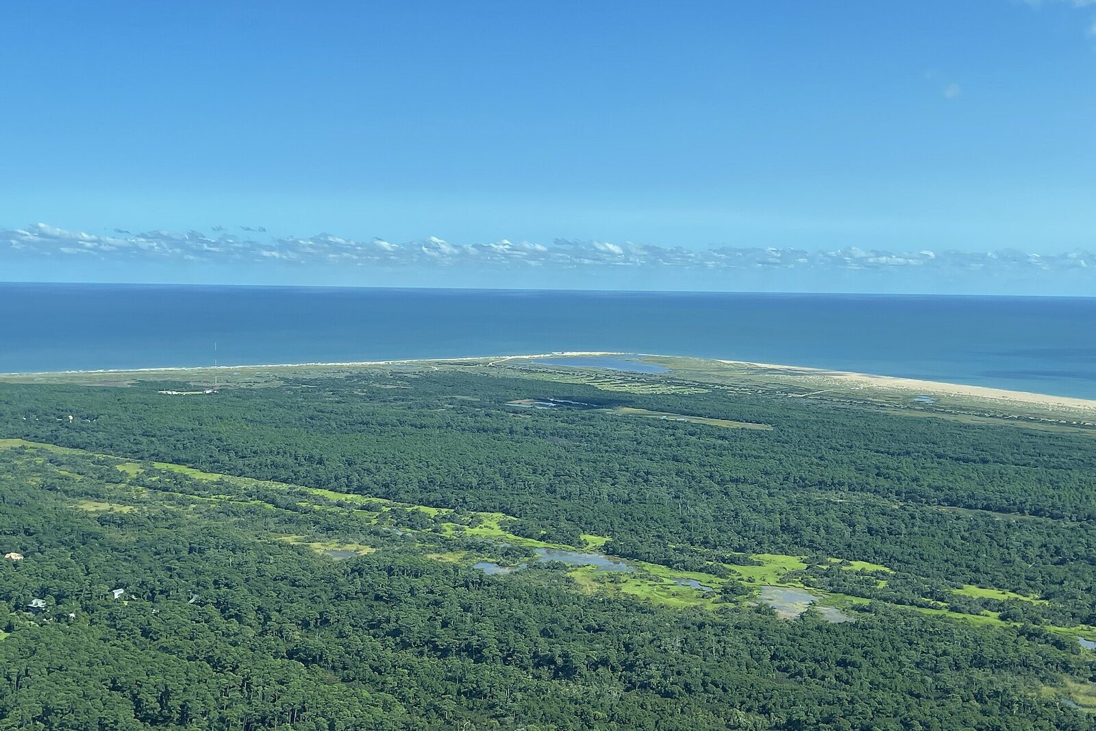 The Twelve Apostles mountain range above the Atlantic coast, seen from the air