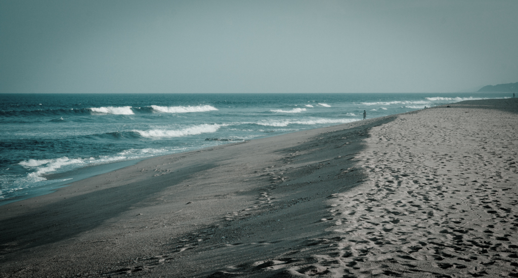 A wild, empty stretch of golden beach at Cape Vidal on the Indian Ocean