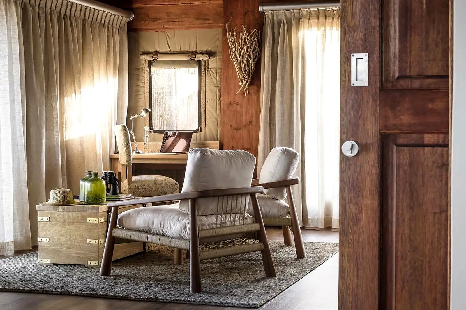 Sanctuary Chief's Camp — lounge and living space