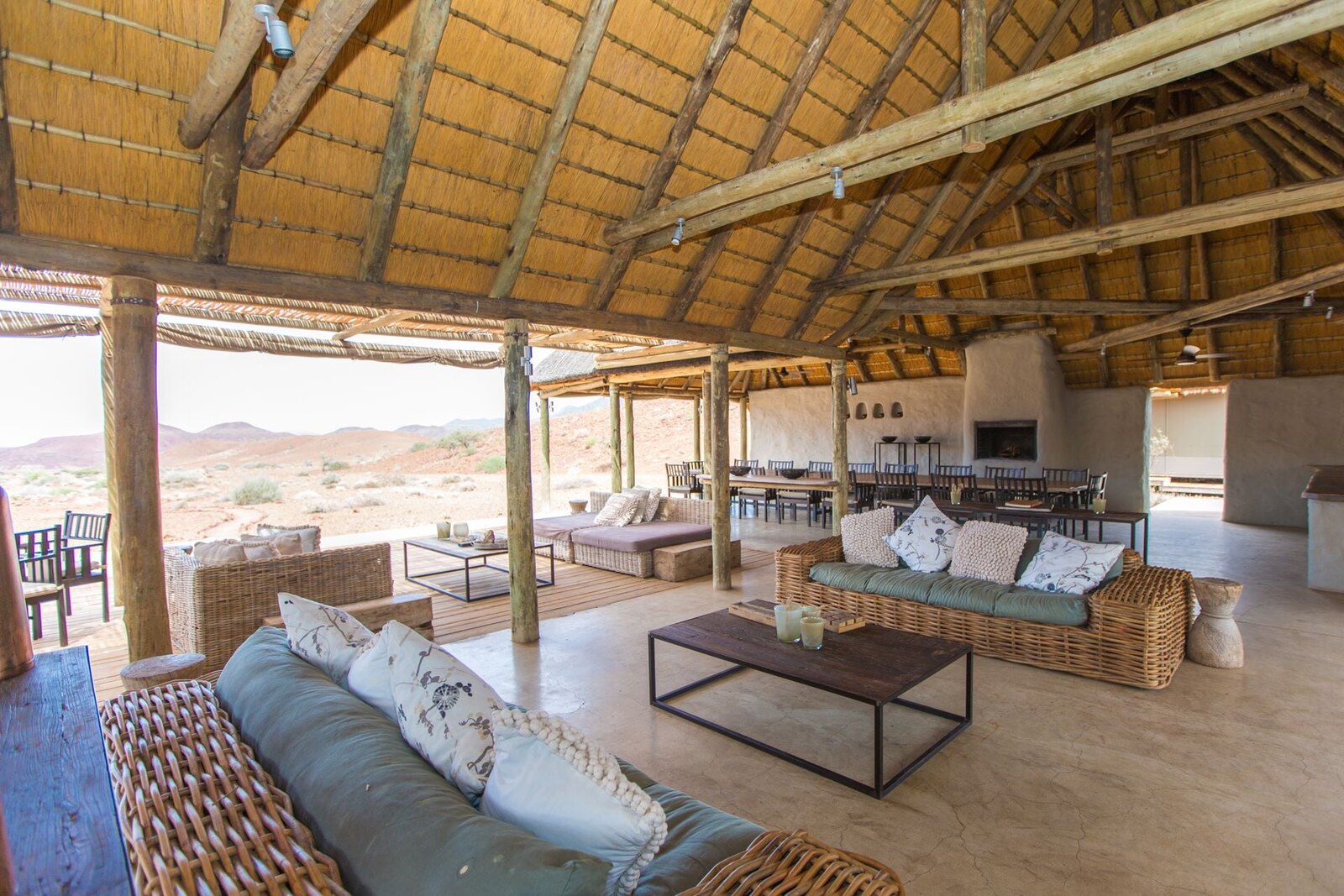 A desert camp nestled among the boulders of Damaraland, Namibia