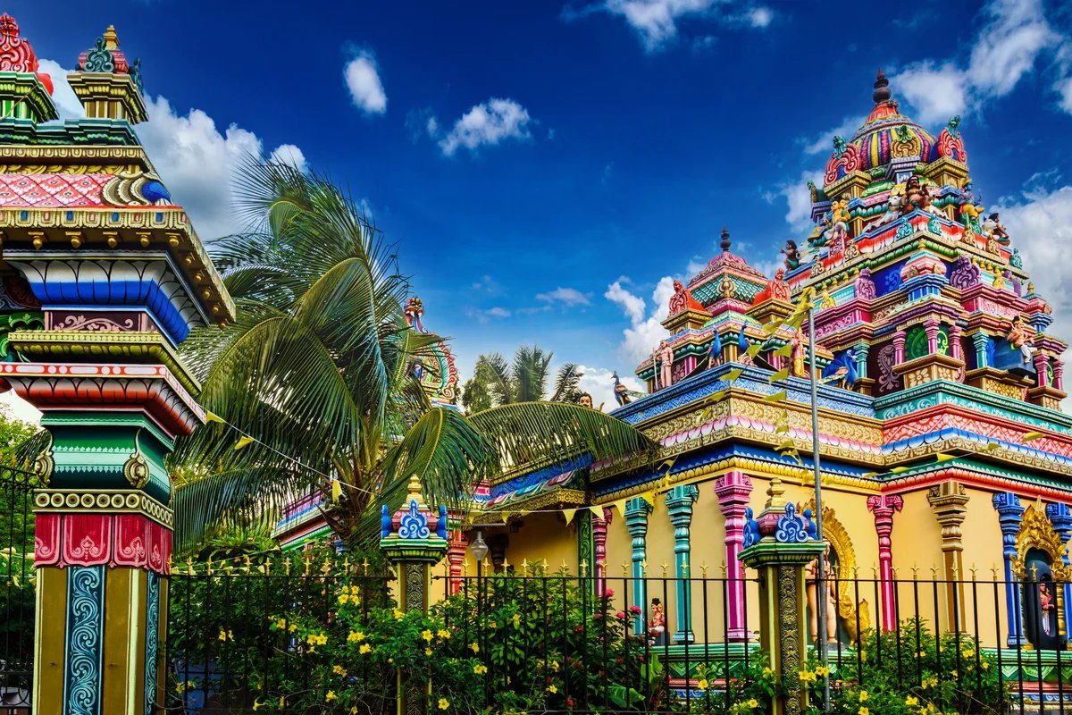 Colourful Hindu temple, Durban