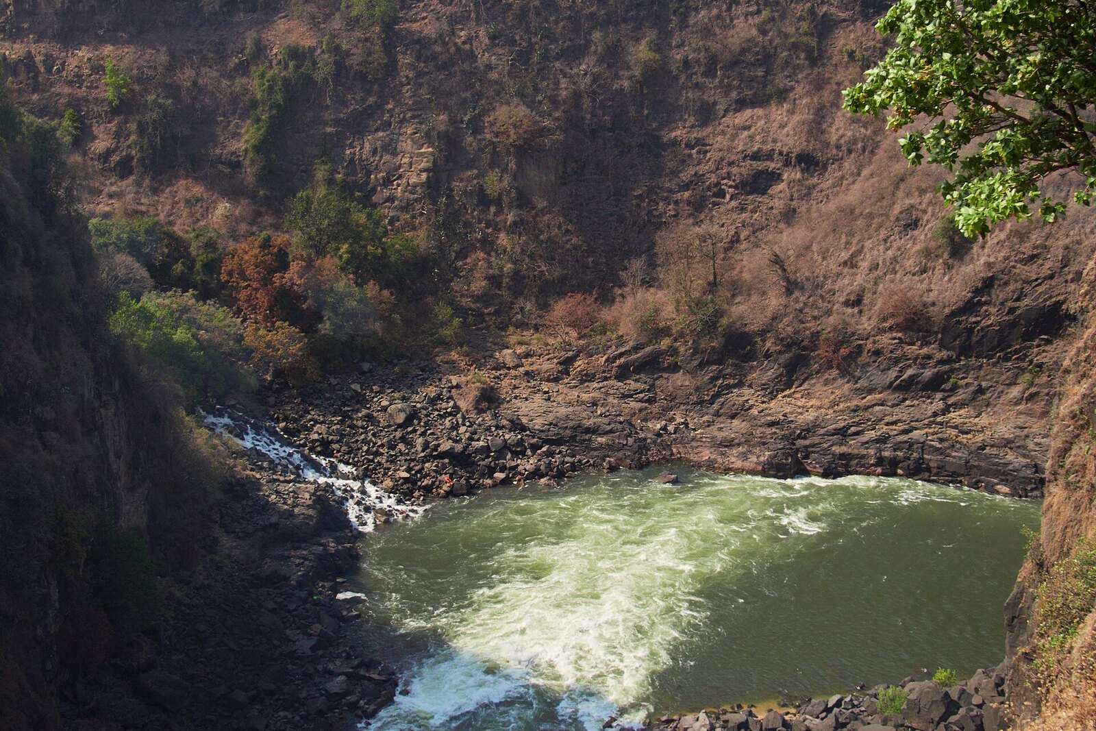 The spray of Victoria Falls near Gorges Lodge