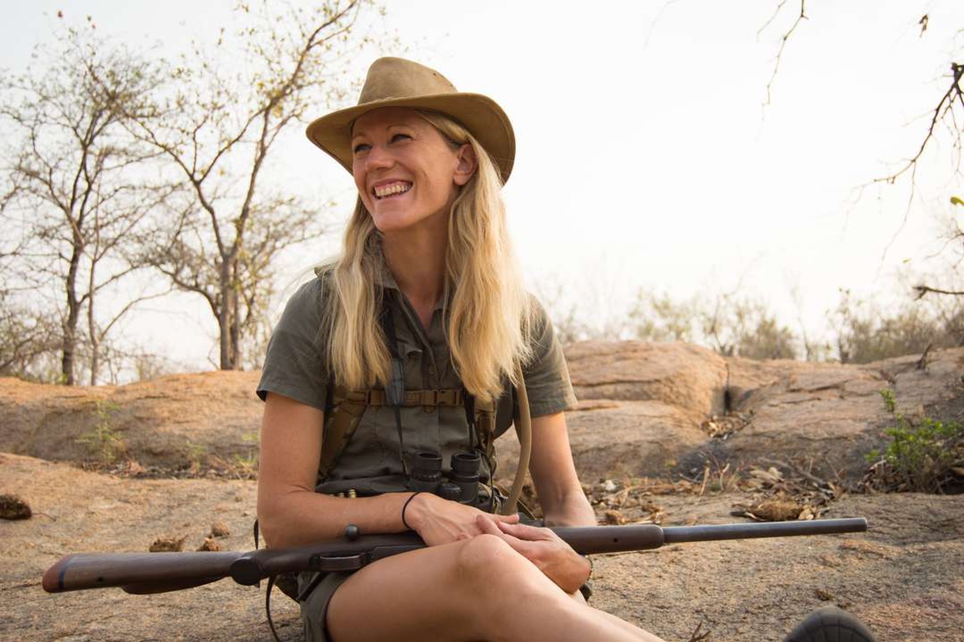 A guided walking safari with an armed expert in Gorongosa National Park, Mozambique