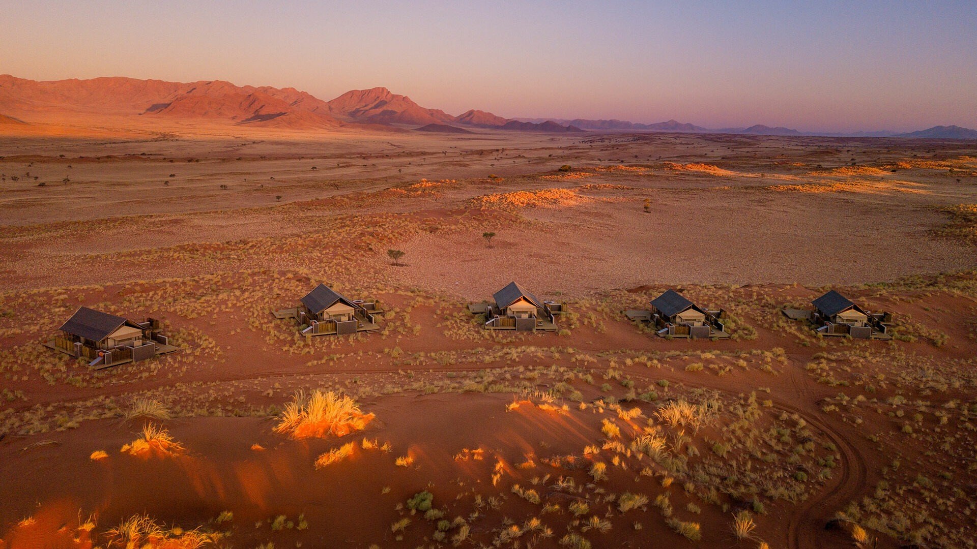 Wolwedans Dune Lodge on a ridge above the NamibRand Reserve
