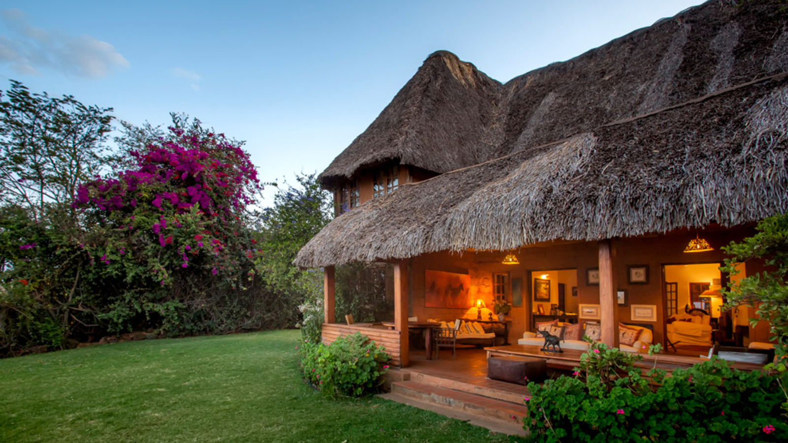 The Craig family main house at Lewa Wilderness Lodge
