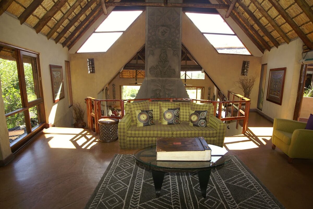 A private suite deck at Lukimbi Safari Lodge overlooking the Lwakahle River bush