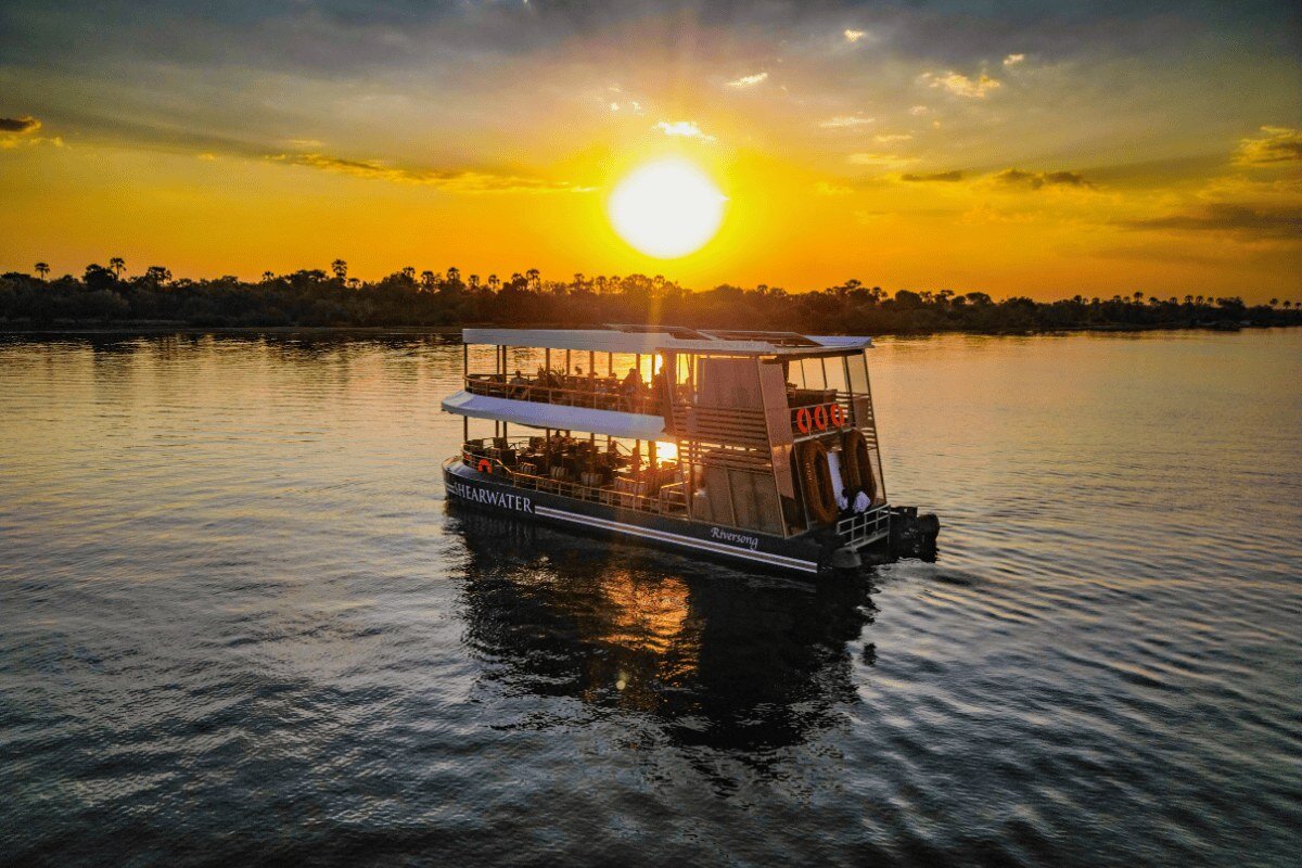 Champagne sunset cruise on the Zambezi River