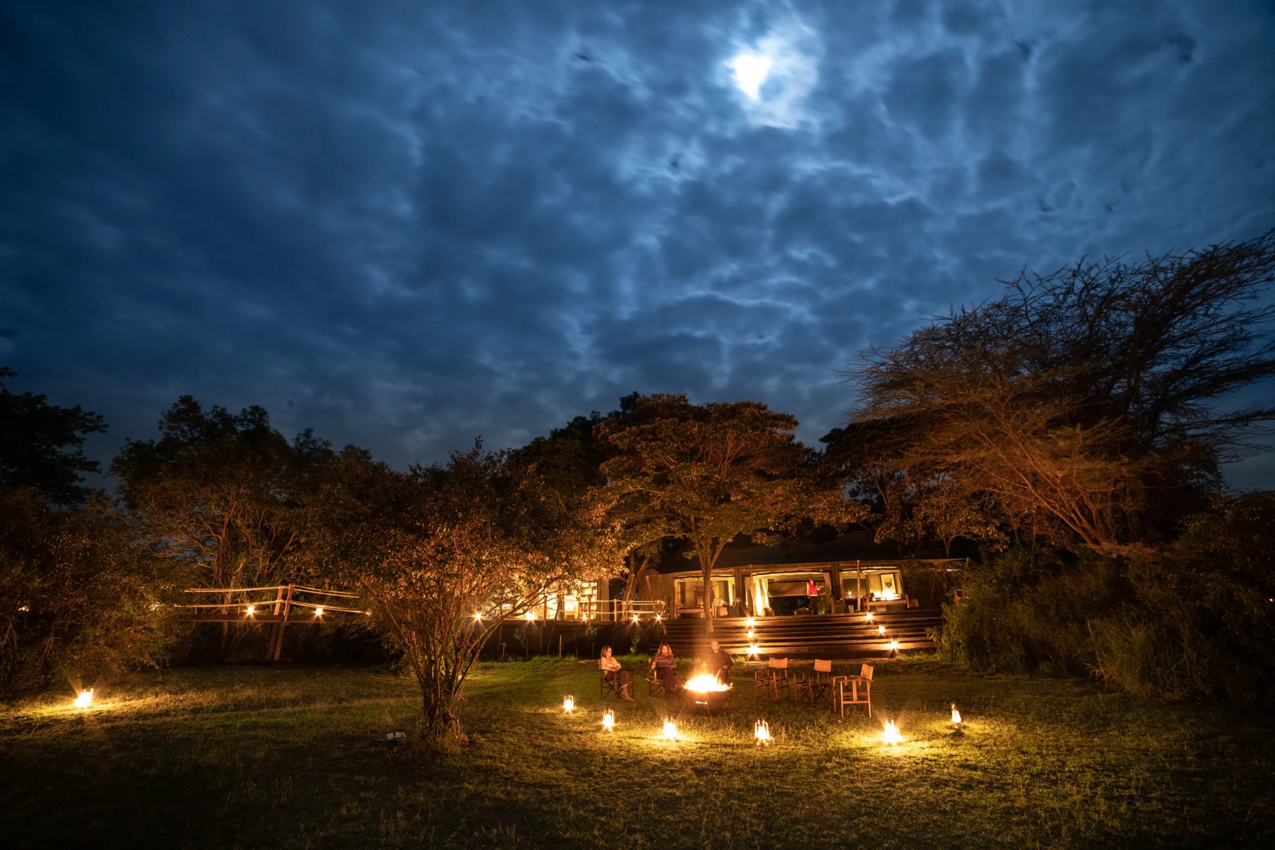 Mara Plains Camp private deck overlooking the Ntiakitiak River