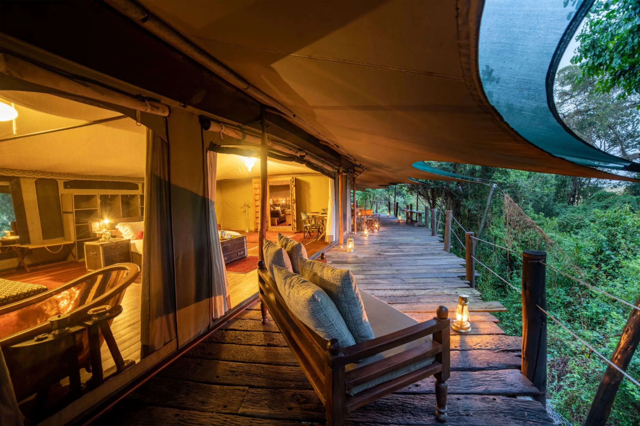 Mara Plains Jahazi Suite private villa with plunge pool