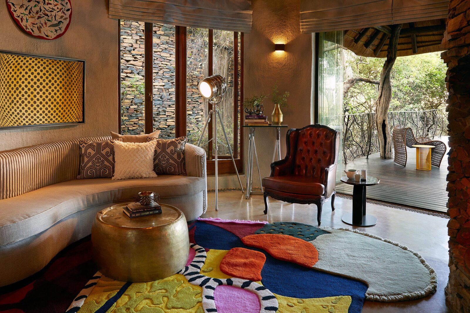 Molori Safari Lodge Premier Suite with contemporary African design