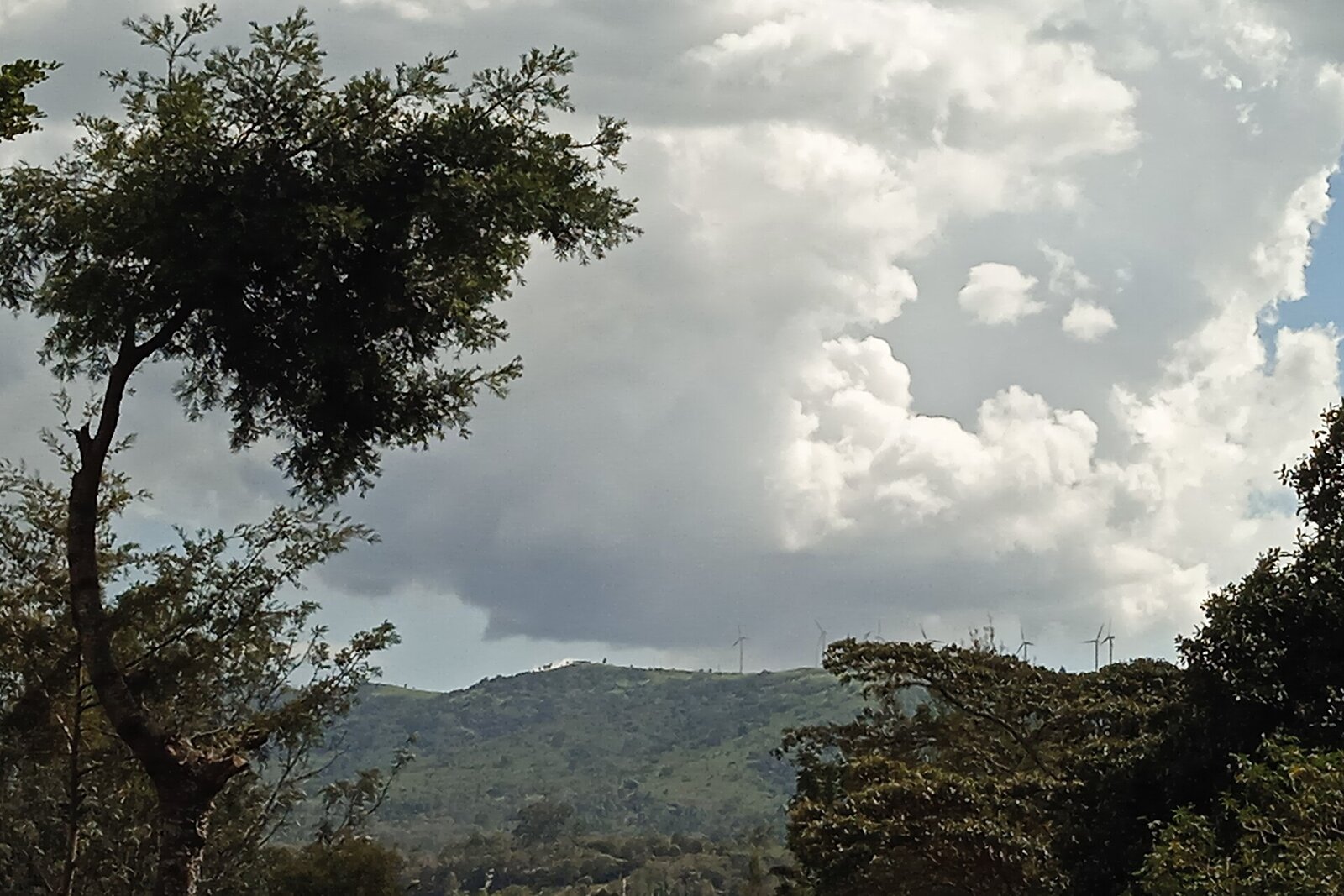 Clouds gathering over the Ngong Hills outside Nairobi