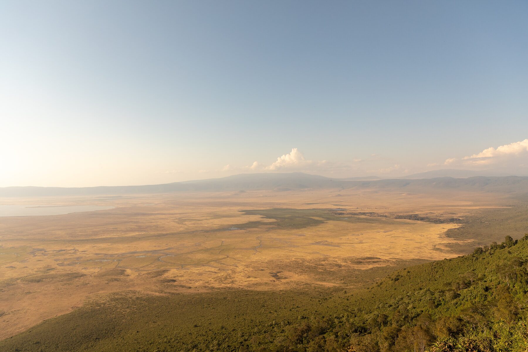 View across the Ngorongoro Crater floor