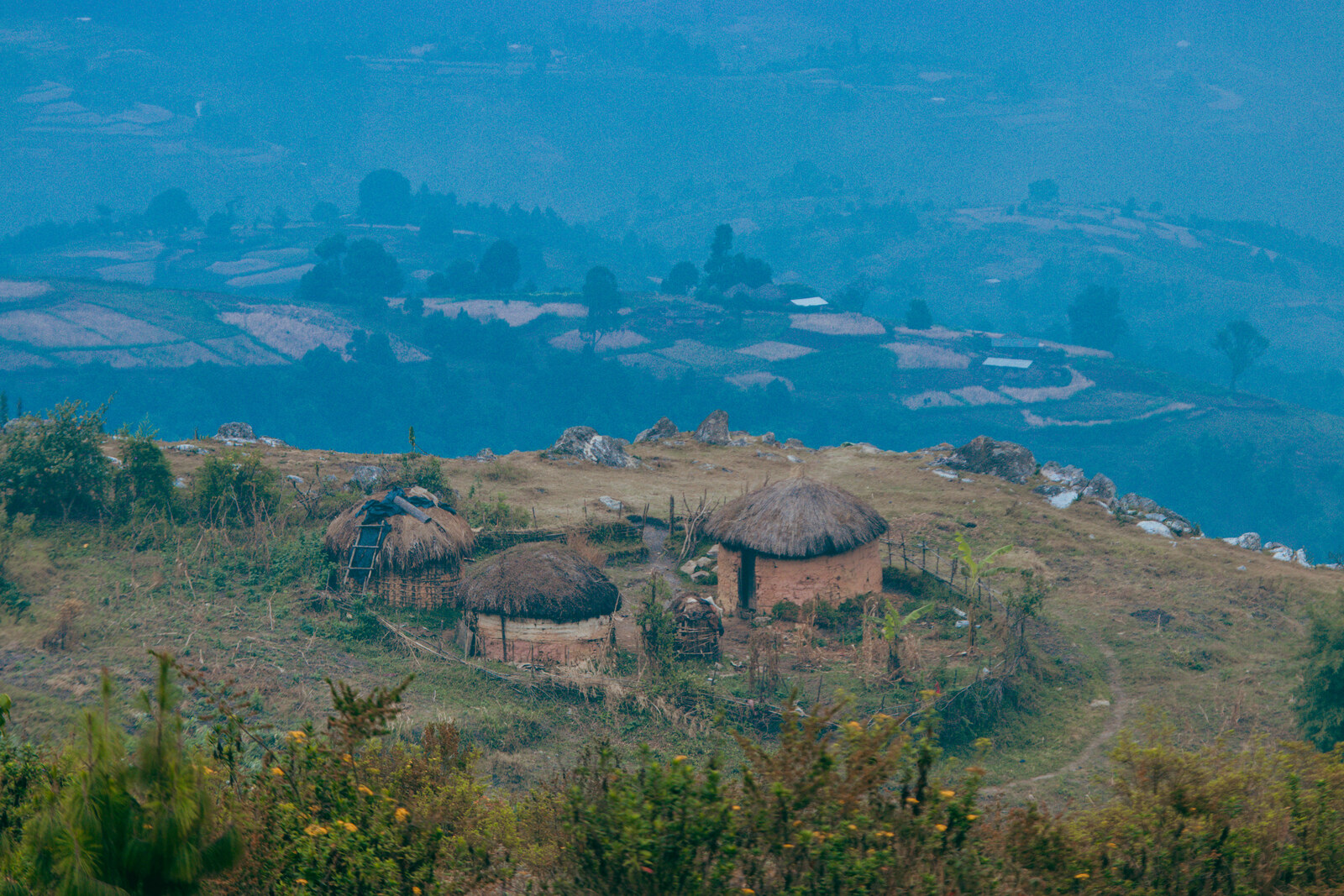 Highland panorama from the Nyakazu Fault rim, Rutana Province